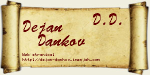 Dejan Dankov vizit kartica